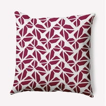18" x 18" Simply Daisy Kaleidoscope Graffiti Polyester Accent Pillow, Plum Qty 1
