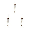 thumbnail image 1 of Youkk Exquisite Wind Chimes With Intricate For Refined Look Multiple Styles And Colors Wind Chime Pendant vermilion（roundwood） 3Set, 1 of 6