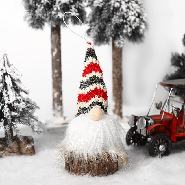 Adornos navideños, adornos navideños, regalos navideños, adornos para árbol de Navidad, luces de decoración navideña, muñeco enano sin rostro Rudolph, adornos de gnomo, muñeco Rudolph