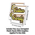 thumbnail image 2 of Cotton Candy Script (24" X 36") 4mm Corrugated Plastic Panel, Graphics Applied To 1 Side (Pk of 2), 2 of 4