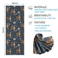 thumbnail image 2 of Blue Highland Cow Flower Pattern Hot Yoga Mat Towel Non Slip for Hot Yoga - Quick-Drying Yoga Mat Cover with 4 Corner Pockets with Travel Bag - Hot Yoga Towel Non Slip 70"x26", 2 of 6