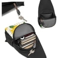thumbnail image 6 of Disketp Sling Backpack,Multipurpose Crossbody Shoulder Bag Travel Hiking Daypack-Sunflowers, 6 of 6