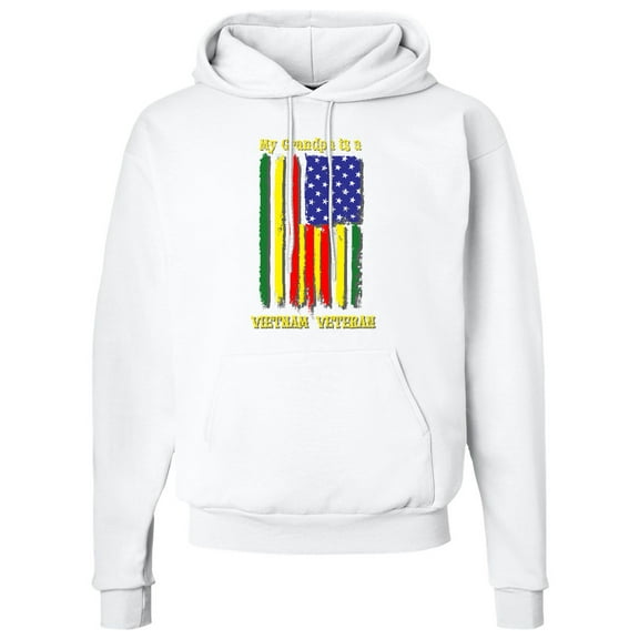 Inktastic My Grandpa is a Vietnam Veteran Adult Hoodie Sweatshirt