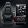 thumbnail image 5 of BaiCH Car Seat Covers, Breathable and Waterproof Faux Leather Automotive Seat Covers for Cars SUV Truck Sedan, 5 of 9