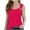 Hot Pink, variant on Girls Sleeveless Spaghetti Strap Vests Tops Vest for Girl Crewneck Spandex Brunch Camisole Tank Basic Fall Summer Vests 2026 Clothes Fashion Country Concert 8 Years