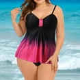 thumbnail image 4 of Tankini Tops For Women Swimwear Top Only Bathing Suits Plus Size Swimsuit Two Piece Ruffled Tankini Tummy Control, 4 of 9