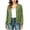 Army Green, variant on Womens Light Jackets with Thumb Holes Pockets Long Sleeve Full-zip Bomber Coat Collarless Outwear (2XL, Red)