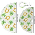 thumbnail image 3 of GZHJMY Lucky Clover Christmas Tree Skirt 36", St. Patrick's Day Tree Skirt Double Layers Polyester Easter Tree Skirt for St. Patrick's Day Holiday Party Decoration, 3 of 6