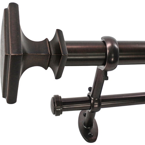 double curtain rod walmart