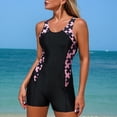 thumbnail image 4 of WAYUTE Womens One Piece Swimsuits Athletic Swimsuit Full Coverage Backless Design with Built In Boy Shorts Tummy Control Swimwear, 4 of 7