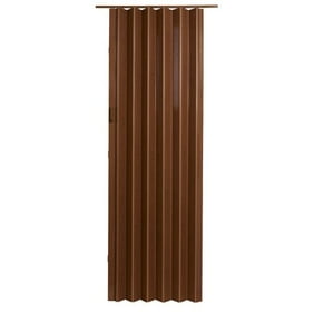 Homestyle Plaza Vinyl Accordion Door 36 X 96 Pecan Walmart Com