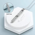 thumbnail image 5 of Flower & Tree of Life Cylinder Cremation Urn Necklace for Ashes Women Men Glass Vial Urn Pendant Keepsake Memorial Jewelry, 5 of 7
