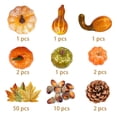 thumbnail image 1 of Sylvamorning Fall Thanksgiving Decoration, Mini Artificial Pumpkins with Pine Cones, 1 of 8