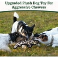 thumbnail image 2 of SHARLOVY No Stuffing Dog Toys Crinkle Squeaky, Long Lasting Chews for Aggressive, Durable Plush Dog Puppy Chew Toys for Teething, with 6 Tough Layers for Small Medium Large Breed, 2 of 6