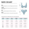 thumbnail image 6 of Wukai Black White Gray Rabbit Women's Bikini Set Two Piece,wimsuit High Waisted V Neck Twist Front Adjustable Spaghetti Straps Bathing Suit-X-Large, 6 of 7