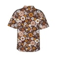 thumbnail image 4 of Xecao Sunflowers print Hawaiian shirt - a stylish short-sleeve button-down for men, perfect for casual beach and tropical outings., 4 of 9