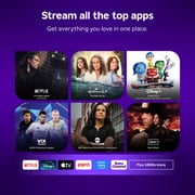 Roku Smart TV – 75- Inch Pro Series, 4K QLED Mini-LED TV – Roku TV with Backlit Voice Remote Pro