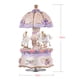 thumbnail image 2 of cajas Sueño de lujo 3 caballos giratorio carrusel Merry-go-round Windup Music Box con cambio de color colorido LED luz luminosa Melodía de Castillo en el cielo Artware regalo de cumpleaños de San Vale TOMSHOO cajas, 2 of 6