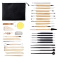 thumbnail image 2 of 34 Pieces Polymer Clay Tools DIY Pottery Tools Ceramic Clay Carving Tool Set Zulema Escultura de cerámica, 2 of 8