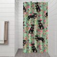 thumbnail image 2 of Rottweiler with Pioneer Flower Shower Curtain 36"x72" ,Bathroom Decorative Shower Curtains Set with 12 Hooks,Modern Waterproof Washable Shower Curtain, 2 of 6
