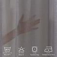 thumbnail image 3 of 3S Brother's Grey Linen Look Extra Long Set of 2 Panels Sheer Curtains Rod Pocket & Back Tab Home Décor Window Custom Made Drapes 10-30 Ft. Long -Made in Turkey Each Panel (100"W x 228"L), 3 of 6