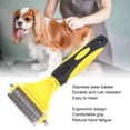 thumbnail image 4 of Pet Deshedding Comb, Pet Dematting Comb Stainless Steel Blade Effective Removing Knots Tangles Rustproof  For Pet Grooming Tool For Dogs, 4 of 8