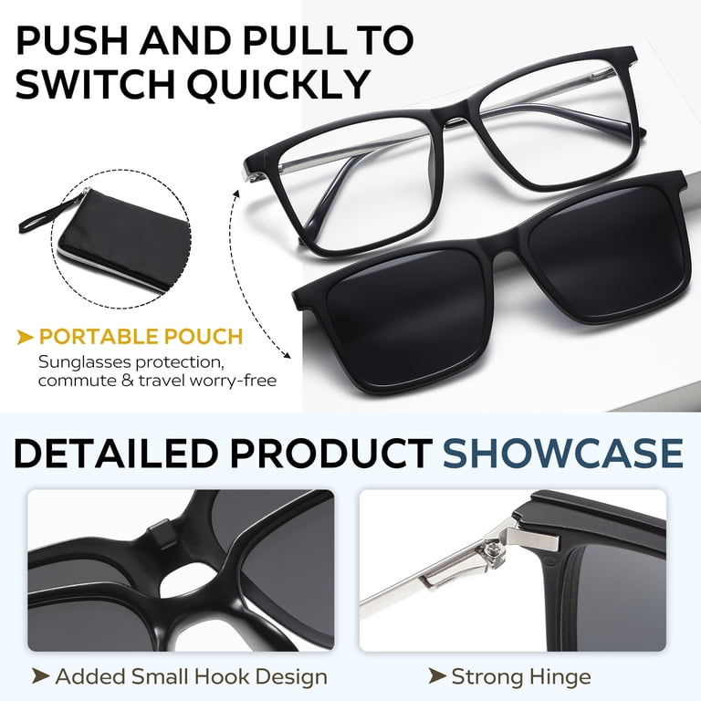 Whiteleopard Magnetic Clip on Sunglasses for Men & Women  display picture 1
