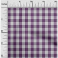 thumbnail image 2 of oneOone Polyester Spandex Purple Fabric Check Diy Clothing Quilting Fabric Print Fabric By Yard 56 Inch Wide, 2 of 4