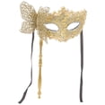 thumbnail image 1 of Máscara de antifaz con vara, ideal para fiestas de disfraces, bailes y graduaciones., 1 of 8