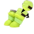 thumbnail image 5 of SEWCHICS Dog Rain Boots, Fluorescent Green Silicone, 4 Pieces, Pet Paw, 5 of 8