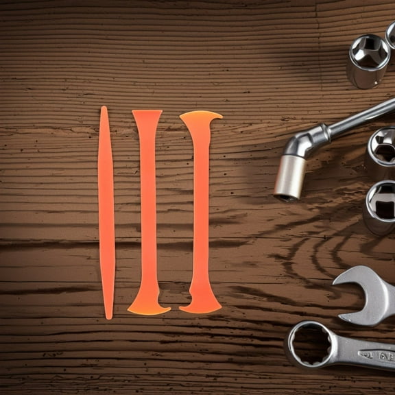 HAKIDZEL Vinyl Wrap Tool Squeegee Kit Orange 3Pcs for Car Wrapping Tools