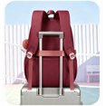 thumbnail image 6 of Cute Casual College School Bookbags, Large‑Capacity Lightweight Backpack, Travel Daypack for Teens, Wine Red, 6 of 7