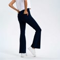 thumbnail image 4 of Bell Bottom Jeans For Women High Waisted Stretchy Flare Jeans Pull On Wide Leg Jeans V Flare Pants, 4 of 7