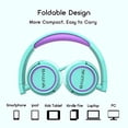 thumbnail image 5 of IMYB V1 - Auriculares para niños, estéreo con cable, plegables, sin enredos, ajustables de 0.138 in, para niños, para la escuela, niños pequeños, adolescentes, niños, niñas, iPad, tableta, Kindle, tel, 5 of 5