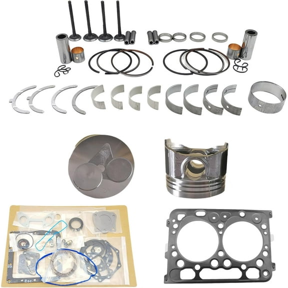 Z602 Engine Overhaul Rebuild Kit (No cylinder liner) For Kubota Z602 Engine Sub-Compact Utility Tractor BX1500 Piston Diameter 72mm
