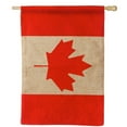 thumbnail image 1 of Evergreen Burlap House Flag - Canadian Flag, 1 of 1