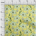 thumbnail image 1 of oneOone Cotton Jersey Gorse Fabric Leaves & Flower Floral Diy Clothing Quilting Fabric Print Fabric By Yard 58 Inch Wide, 1 of 4