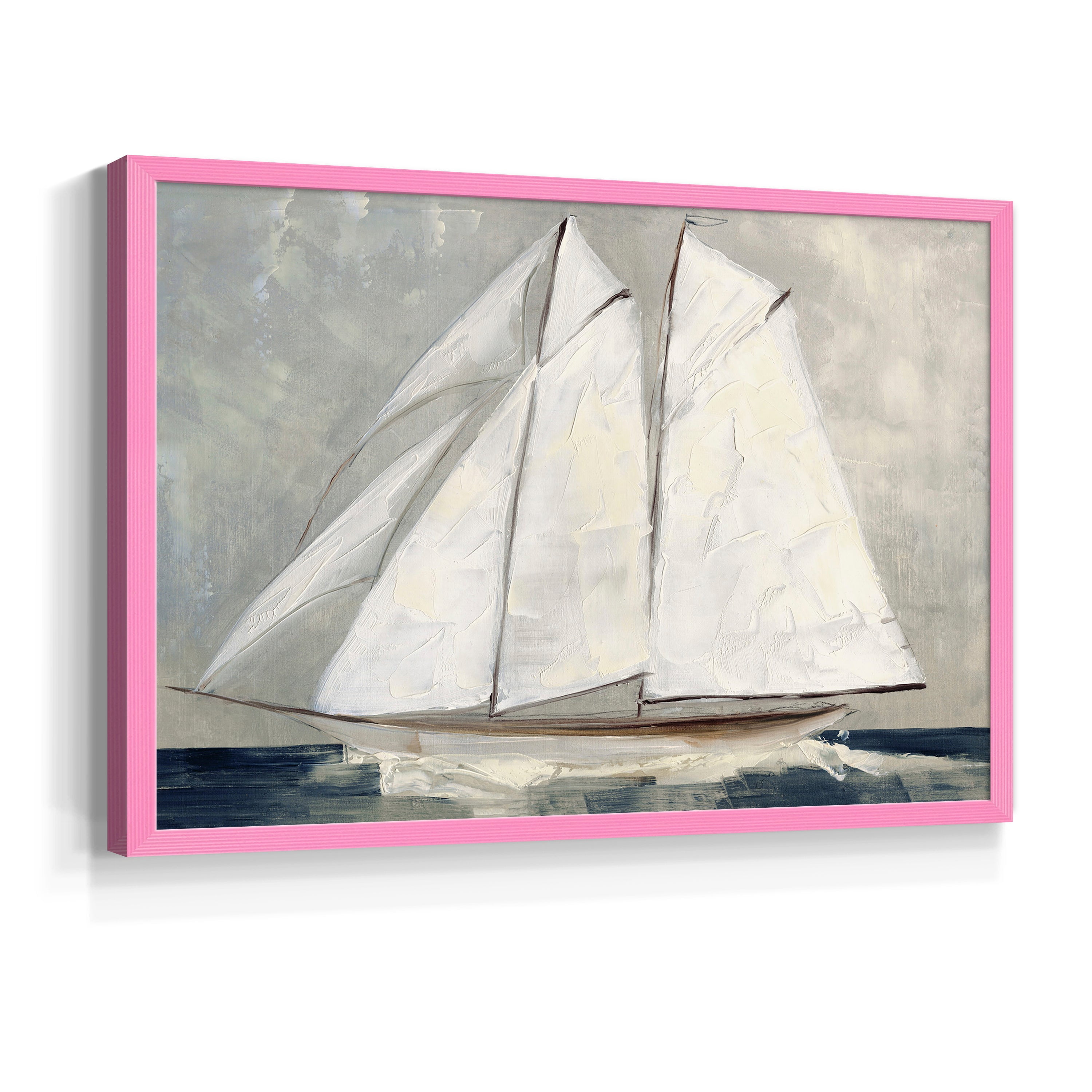 Setting Sail by Sally Swatland - Restickable Framed Giclée Print