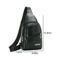 thumbnail image 2 of WIZUTIZ Sling Bag For Men Women Shoulder Backpack Chest Bags Crossbody Daypack With Earphone Hole For Hiking for Men Womens Chest Bags Womens Messenger Bags Black, 2 of 3