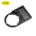 thumbnail image 1 of Uxcell Tablero de aviso con botón pulsador de plástico de 22 mm de diámetro negro, paquete de 10, 1 of 5