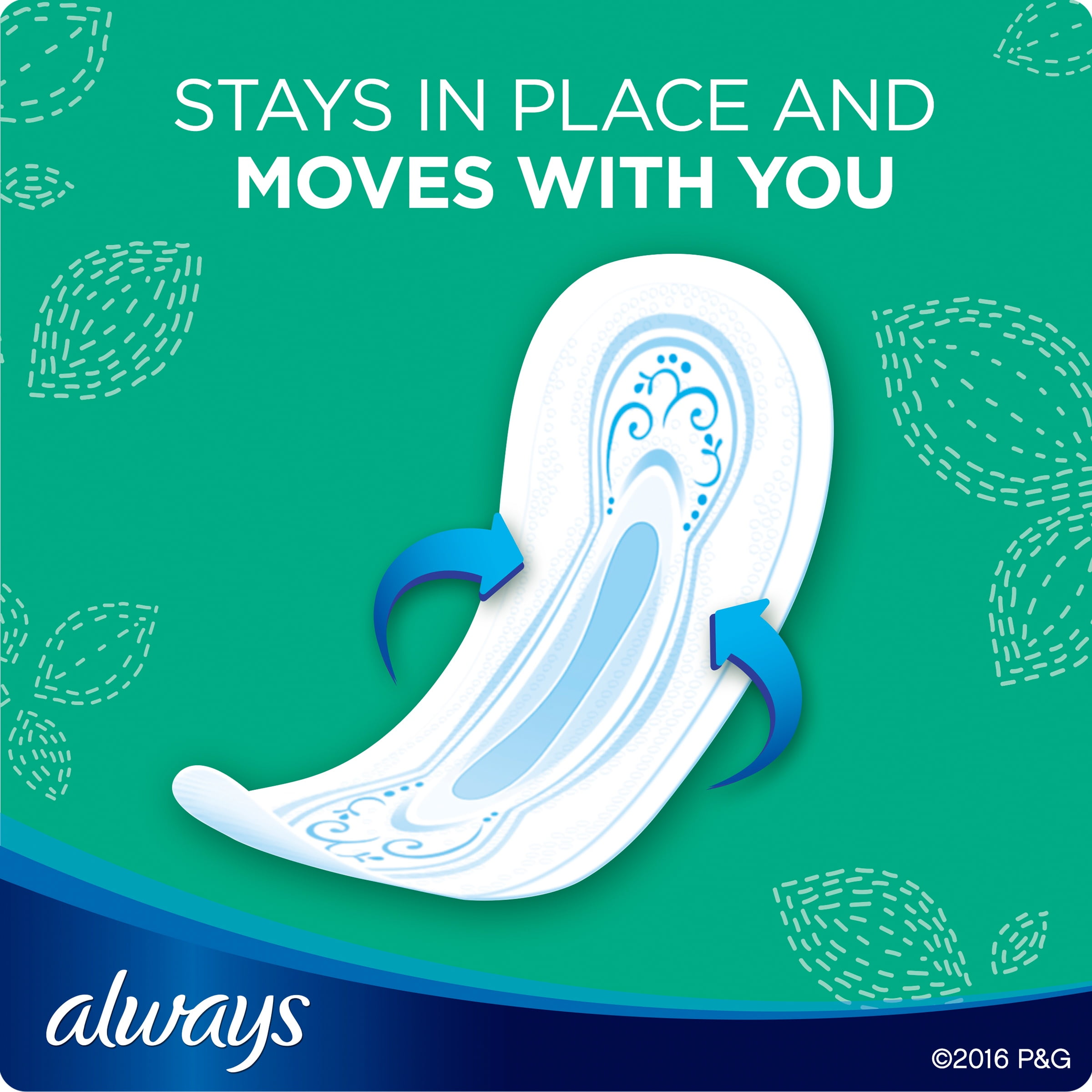 Always Ultra Thin Long Super Pads with Flexi-Wings 88 ct Pack
