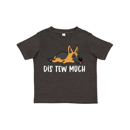

Inktastic Napping Dis Tew Much German Shepherd Gift Toddler Boy or Toddler Girl T-Shirt