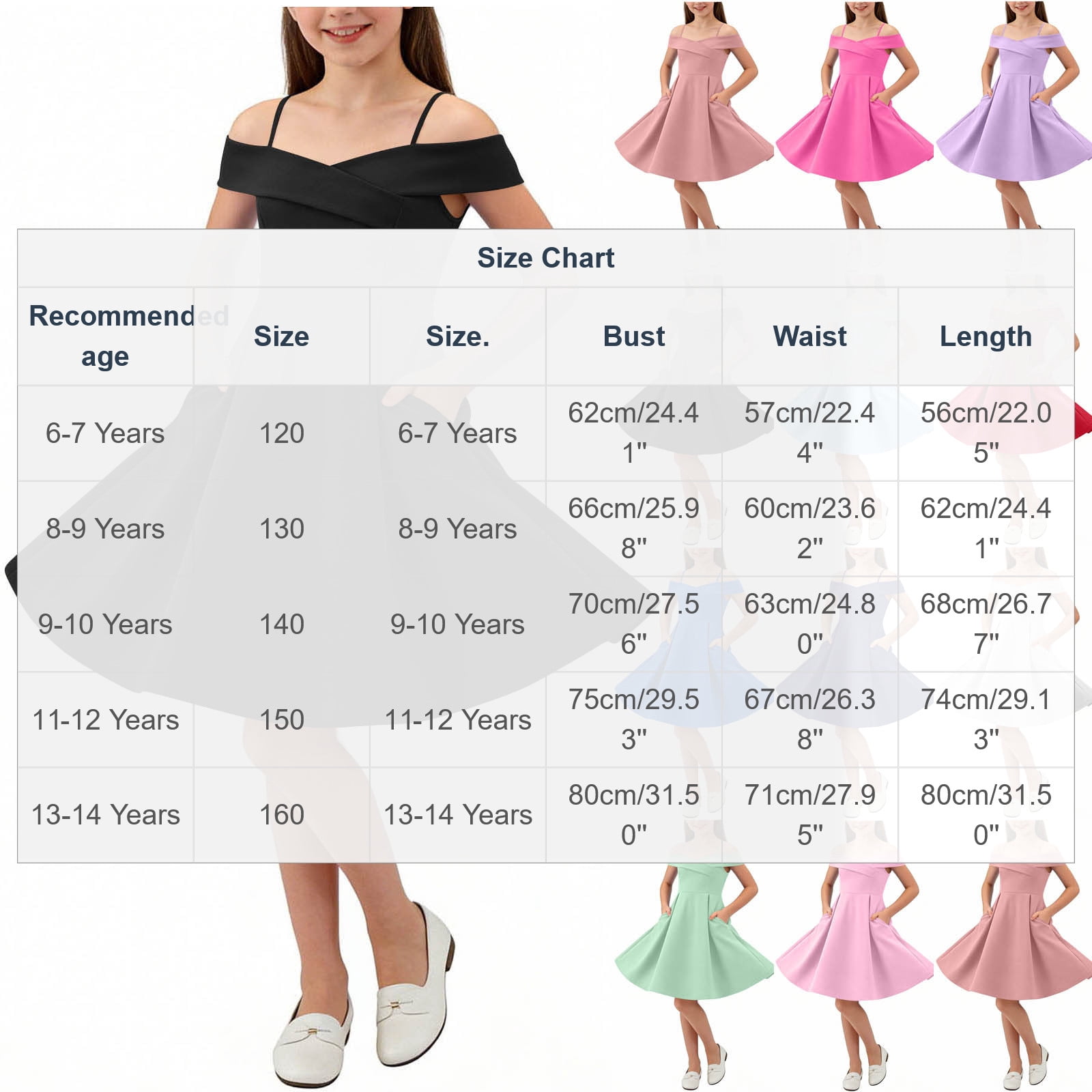 ATOGUTA Teen Dress Flowy Long Tween Formal Dress for Wedding Birthday Party Dance Gown Size 6-14, Blue