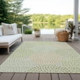 thumbnail image 6 of Addison Rugs Chantille Indoor/Outdoor Transitional Circles Aloe Washable Rectangle Rug, 8' x 10', 6 of 6