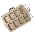 thumbnail image 2 of Mini molde para pan antiadherente, mini molde para pan de acero al carbono 8 cavidades, no tóxico y fácil limpieza, 2 of 5
