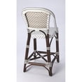 thumbnail image 2 of Butler Specialty Solstice Rattan Counter Stool in White and Chocolate, 2 of 9