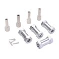thumbnail image 1 of 4 Uds 12mm cubo hexagonal de rueda 25mm adaptador de extensión acoplador r más largo para 1/10 RC camión accesorio Plata Baoblaze Acoplador de extensión hexagonal de rueda, 1 of 5