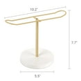 thumbnail image 6 of Headband Holder Metal Headband Organizer Hair Hoop Display Stand, Gold, 6 of 7