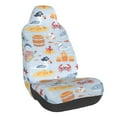 thumbnail image 1 of Wukai Cute Shark Full Set Car Seat Covers with Soft Padding Universal Auto Front Seats Protector and Cushion Mat, 1 of 5