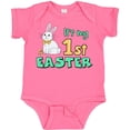 thumbnail image 3 of Inktastic It's My 1st Easter with Cute Chick and Bunny Boys or Girls Baby Bodysuit, 3 of 5